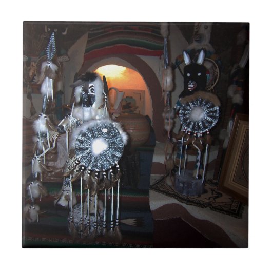 Native American Kachina Dolls Tegeltje (Voorkant)