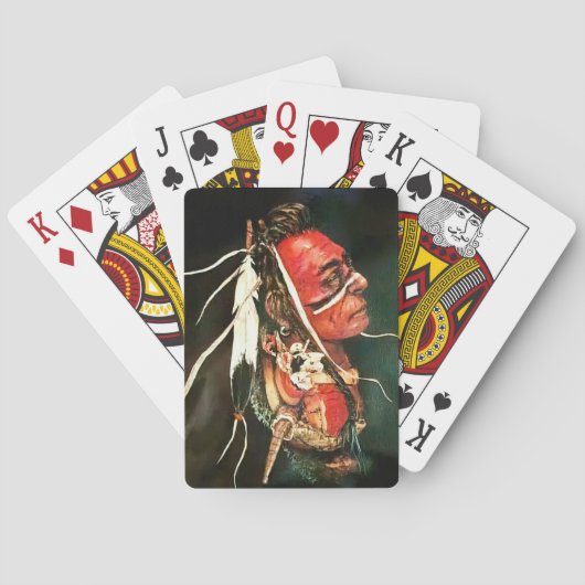 Native American "Kaw" Classic Playing Cards Pokerkaarten (Achterkant)