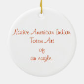 Native American Kerstmis Ornament (Achterkant)
