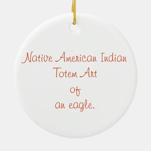 Native American Kerstmis Ornament (Achterkant)
