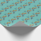 Native American Kokopelli met twee vaders 1 Cadeaupapier (Hoek)