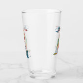 Native American Kokopelli met twee vaders 1 Glas (Rechts)