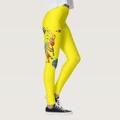 Native American Kokopelli met twee vaders 1 Leggings (Rechts)