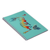 Native American Kokopelli met twee vaders 1 Notitieboek (Rechterzijde)