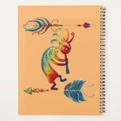 Native American Kokopelli met twee vaders 1 Planner (Achterkant)