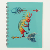 Native American Kokopelli met twee vaders 1 Planner (Voorkant)