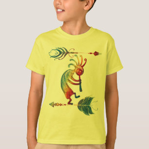 Native American Kokopelli met twee vaders 1 T-shirt