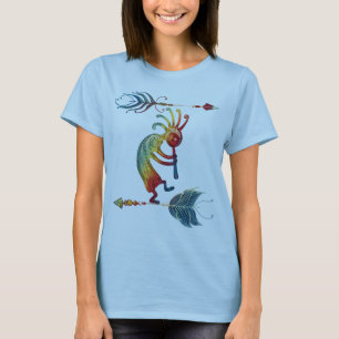 Native American Kokopelli met twee vaders 1 T-shirt