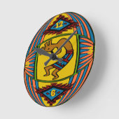 Native American KOKOPELLI Ronde Klok (Hoek)