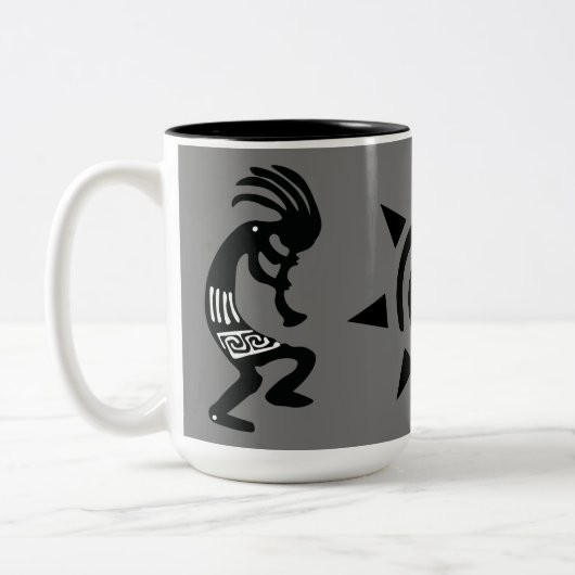 Native American Kokopelli Southwest Coffee Mok (Links)