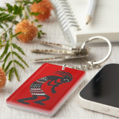 Native American Kokopelli Symbol Sleutelhanger (Voorkant Rechts)