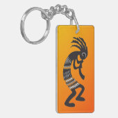 Native American Kokopelli Symbol Sleutelhanger (Voorkant Links)