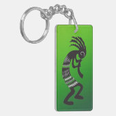 Native American Kokopelli Symbol Sleutelhanger (Voorkant Links)