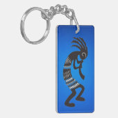 Native American Kokopelli Symbol Sleutelhanger (Voorkant Links)