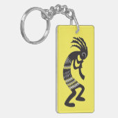 Native American Kokopelli Symbol Sleutelhanger (Voorkant Links)