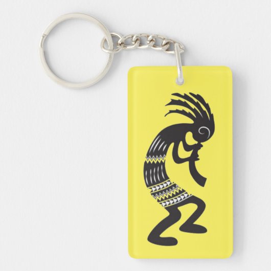 Native American Kokopelli Symbol Sleutelhanger (Voorkant)