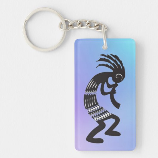 Native American Kokopelli Symbol Sleutelhanger (Voorkant)
