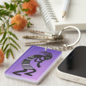Native American Kokopelli Symbol Sleutelhanger (Voorkant Rechts)