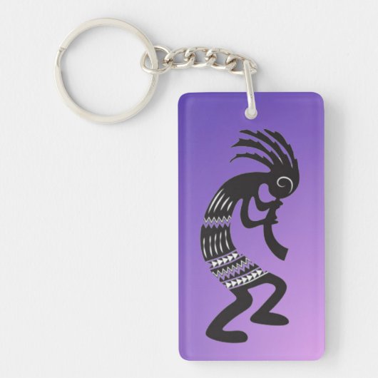 Native American Kokopelli Symbol Sleutelhanger (Voorkant)