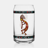Native American Kokopelli vruchtbaarheid God Blikvorm Glas (Voorkant)