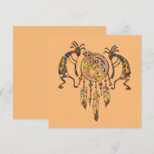 Native American Kokopelli Whale Dreamweaver 2 (Voorkant / Achterkant)