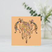 Native American Kokopelli Whale Dreamweaver 2 (Staand voorkant)