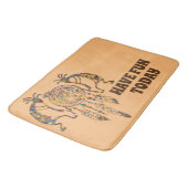 Native American Kokopelli Whale Dreamweaver 2 Badmat (Gekanteld)