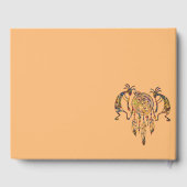 Native American Kokopelli Whale Dreamweaver 2 Gastenboek (Achterkant)