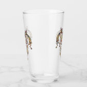 Native American Kokopelli Whale Dreamweaver 2 Glas (Rechts)