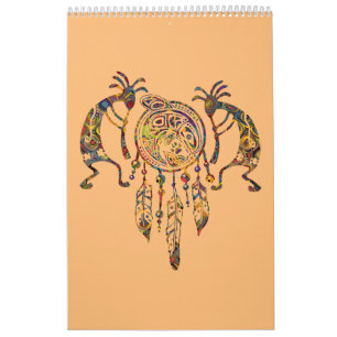 Native American Kokopelli Whale Dreamweaver 2 Kalender