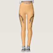 Native American Kokopelli Whale Dreamweaver 2 Leggings (Voorkant)