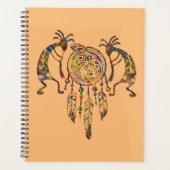 Native American Kokopelli Whale Dreamweaver 2 Planner (Voorkant)