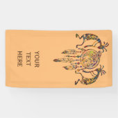 Native American Kokopelli Whale Dreamweaver 2 Spandoek (Horizontaal)