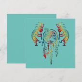 Native American Kokopelli Whale Drocatcher 1 (Voorkant / Achterkant)