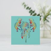 Native American Kokopelli Whale Drocatcher 1 (Staand voorkant)