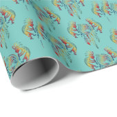 Native American Kokopelli Whale Drocatcher 1 Cadeaupapier (Rol Hoek)