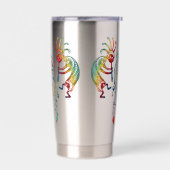 Native American Kokopelli Whale Drocatcher 1 Geïsoleerde Drinkbeker (Links)