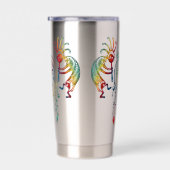 Native American Kokopelli Whale Drocatcher 1 Geïsoleerde Drinkbeker (Rechts)