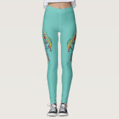 Native American Kokopelli Whale Drocatcher 1 Leggings (Voorkant)