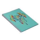 Native American Kokopelli Whale Drocatcher 1 Notitieboek (Rechterzijde)