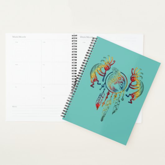 Native American Kokopelli Whale Drocatcher 1 Planner (Display)