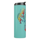 Native American Kokopelli Whale Drocatcher 1 Thermosbeker (Gedraaid links)