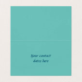 Native American Kokopelli Whale Drocatcher 1 Visitekaartje (Binnenkant ongevouwen)