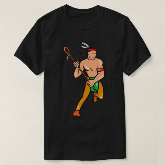 Native American Lacrosse 5 T-shirt (Design voorkant)