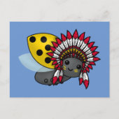 Native American Ladybug Briefkaart (Voorkant)