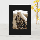  Native American Lakota Dancer Kaart (Gele Bloem)