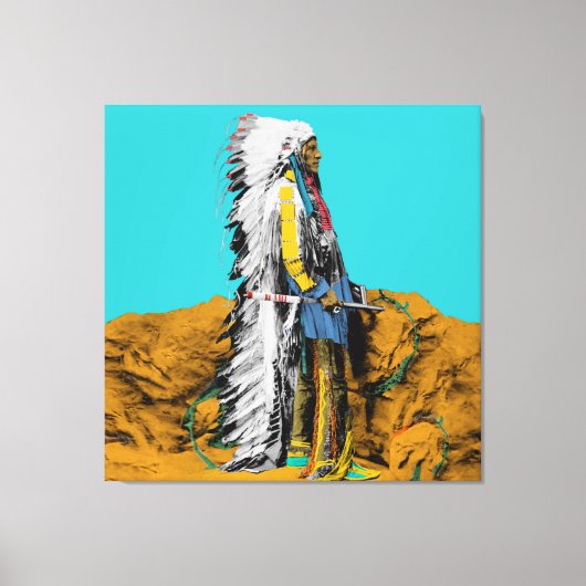 Native American Lakota Sioux Canvasprint Canvas Afdruk (Voorkant)