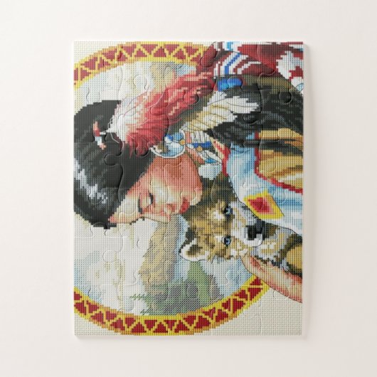 Native American Legpuzzel (Verticaal)
