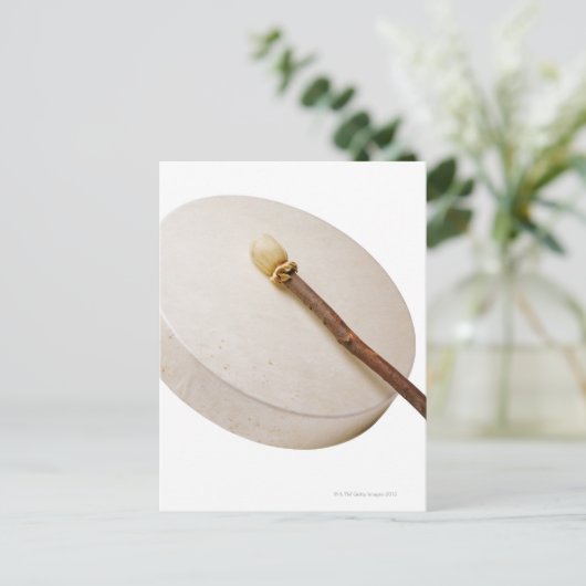 Native American Lijst Drum Briefkaart (Staand voorkant)