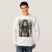 Native American Linework T-shirt ontwerp (Voorkant volledig)